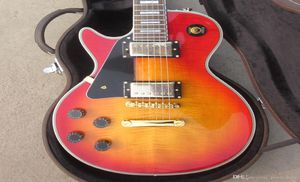Intero OEM Mancino Cherry burst chitarra elettrica personalizzata corpo in mogano chitarre con tastiera in palissandro5518331