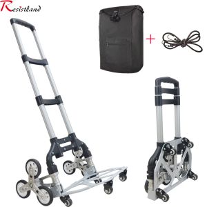 Инструменты 75 кг All Terrain Hand Truck с банджи -шнуром тяжелой складной тележки для наверх