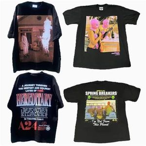 Graphic Hip Hop T Shirt Men Women Cotton T-shirts Print Black Color