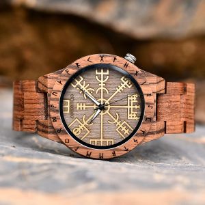 Bobo Bird Wooden Watchs Viking Symbol Element Handmade Watch Logo Personalizza dropshipping