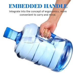 5L 7.5L زجاجة ماء نقية إبريق قابلة لإعادة الاستخدام المحمولة حاوية مياه معدنية في الهواء الطلق تخزين السيارة دلو غذاء درجة موزع برميل 240322