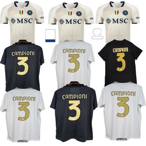 24/25 New Grey SSc Napoli Soccer Jerseys Special Kvaratskhelia Lozano Osimhen Anguissa Naples Football Shirt Politano Maglia Mertens Maradona MINJAE MEN X-XXL