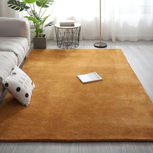 Carpets Pyumao03 Solid Color Arrival Carpet Sofa Bedside Elegant And Comfortable Large For Home Decor