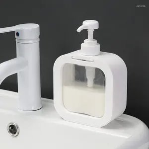 Dispenser di sapone liquido trasparente 300/500ml Bagno ricaricabile Lozione Shampoo Porta gel doccia Viaggio portatile