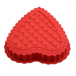 Moldes de cozimento amor coração forma silicone 3d bolo molde de chocolate grande mousse molde pan para ferramentas de sobremesa de pastelaria