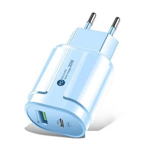 Ładowarki do telefonu komórkowego ładowarki USB PD Dualport 20W szybkie ładowanie Higower Higower Highquality Adapter 8880810 Prezes dostawy Accessor OTVM6