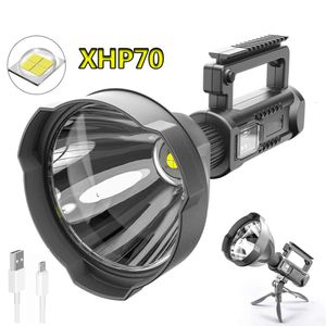 P70 Strong Searchlight Outdoor Camping Emergency Waterproof Charging Multi Functional LED Cup Handheld Light 785956