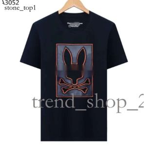 Physcho Bunny Rabbit Polo T Shirt Designer Mens T-shirt Trendry Fashion USA High Street Short Sleeve Tshirts Clothing Streetwear Psychological Bunny Psyco Bunny 102