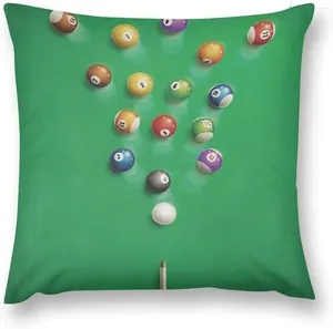 Pillow Billiards Sports Prints Throw Pillowcases Luxury Living Room Sofas Sofa Special Covers