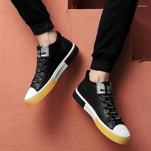 Casual Shoes 2024 Autumn High Quality For Male Lace-up Men's Vulcanize Tennis Sneakers Preppy Man's