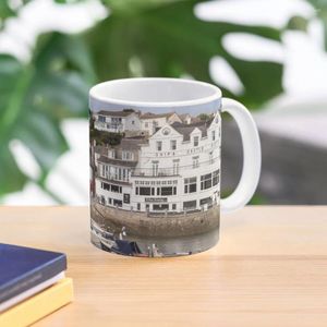 Kubki w St Mawes Harbour Coffee Mug Glass Coffe Cup