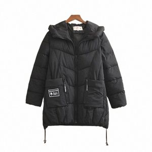 Plus wielkości Cott Women's Down Jacket Kobiet Winter Korean Versi of the Loose Winter Winter Damskie płaszcz U1ro#