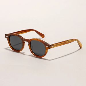 Retro Johnny Depp Occhiali da sole Uomo Donna Occhiali da sole polarizzati Marca Vintage Montatura in acetato per occhiali da vista maschili Lemtosh Eyewear 240325