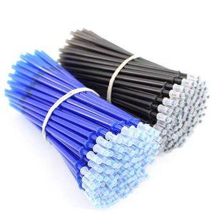 20/100 st rade Erasable Gel Pen Pen Rod Set Erasable Pen Washable Handtag 0,5 mm Blue Black Ink Office School Stationery Writing