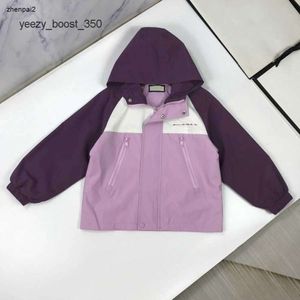 Gglies Luxury Kids Coat Designer Multi Color Stitching Design Child Child Hooded Jacketサイズ110-170 cm