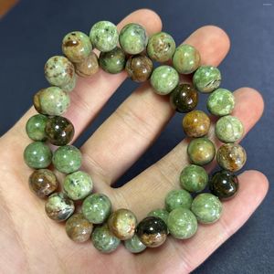 Strand Women Bracelet Men Bracelets Green Opal Beads Healing Stone 8''