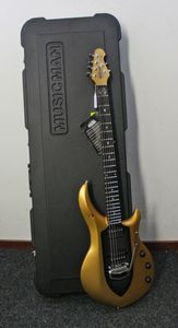 Custom Ernie Ball Music Man John Petrucci Majesty Gold Mine Black Center Electric Guitar Tremolo Bridge Active Pickups 9V Bat7684382