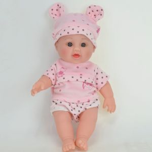 30cm 12 polegadas novos produtos adoráveis plástico para o corpo macio e realista de boneca com pijama para crianças presentes