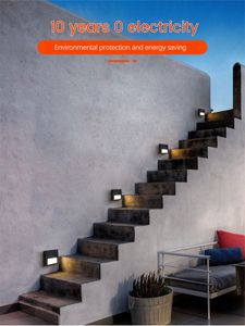 Hanehalkı Su Geçirmez Merdiven Korkuluk Lambası Yeni Güneş Adım Kablosu Muhafaza Duvar Lambası Açık Mekan Avlu Lambası Bahçe Dekorasyonu