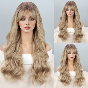 Wigs Flax Wavy Hair Big Wave Wig Synthetic High Heat Resistant Material Suitable For Daily Wear
