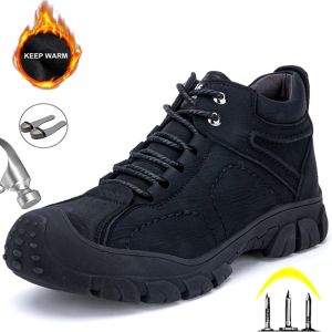 Boots New Work Safety Shoes Indestructible Sneakers Work Shoes 2023 Men Steel Toe Shoes Hiking Boots Punctureproof Industrial Shoes