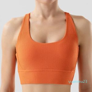 10A Yoga Outfit 2024 Women Sports Bra Gym Women's Elastic Breatble Sexy Bralette Bras för 5 färger Push Up Sport Top