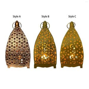 Candle Holders Moroccan Lantern Decorative Light For Living Room Decorations