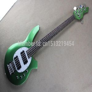 Selling Active Pickup Musicman Bongo Light green 5 String Electric Bass Guitar Bass 6455685