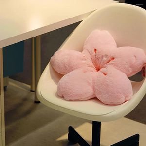 Kudde 45 cm/17,7 tum Cherry Blossom Japanese Sakuraflower Form Plush Pluws For Bedroom Living Room Decor Partihandel