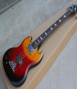 Left Handed SG Style Electric Bass Guitar with 4 StringsNo PickguardOffer Customized8785897