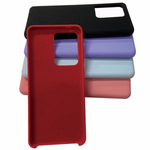 Samsung Galaxy S20 Plus Silky Silicone Case Soft Back Protective Shell for Galaxy Not20 Ultra S20 Ultra S20fe S20+ケース用