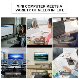 GK3V Pro Mini PC N5095/N5105 DDR4 8GB SSD 128GB Windows 11 Pro Triple Display Bluetooth WiFi Plus N100 Desktop Computador