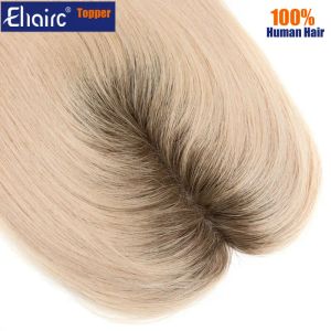 3*5 polegadas Mono Topper para mulheres Hantied Wigs para mulheres 100% Cutícula chinesa Remy Virgin Human Human Helfieces Mono Topper