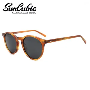 Óculos de sol quadros mst7231 lente polarizada uv400 proteger verdadeira visão acetato quadro redondo mulheres homens óculos drive arriavl