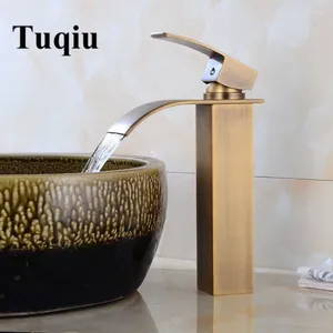 Bathroom Sink Faucets Arrival Brass Basin Faucet And Cold Antique Waterfall Single Lever Tap Lavatory