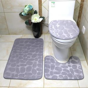 Bath Mats Set Bathroom Mat Flannel Anti-Slip Kitchen Carpet Toliet Rug Washable Tapete Absorbent Non-slip