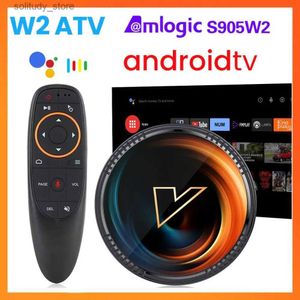 トップボックスVONTAR W2 ATV ANDROIDTV 11.0スマートテレビボックスAmlogic S905W2 Google Voice入力8Kビデオ4K 60F AV1デュアルWIFI BT4.0メディアプレーヤーQ240330