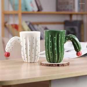 Mugs Cactus Cup Cute Coffee Mug 14oz 400ml Ceramic Milk Tea Gift For Women Men Girls Boys