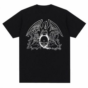 ヴィンテージクイーンロックミュージックバンドグラフィックプリントTシャツfiカジュアルクルーネック半袖プラスサイズTシャツ女性94pl＃