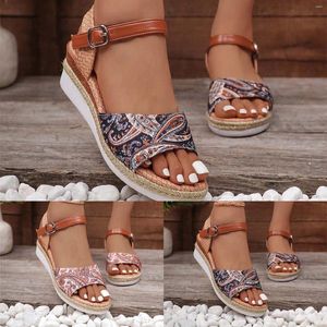 Sandals Casual Side Hollow Belt Buckle Close Toe For Women Dressy Slides Bling Cute Summer