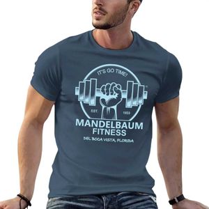 Herr-t-shirts Mandelbaum Fitness Gym Shirts (Dark)-Del Boca Vista T-Shirt Topps Florida-Anpassade T-shirts för män J240330