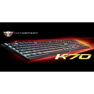 Tangentbord USB Wired Gamer Gaming Keyboard K70 Ergonomic 7 LED Colorf Backlight Powered For Desktop Laptop TecLado Gamer253Z9199104 DRO OTJ6O