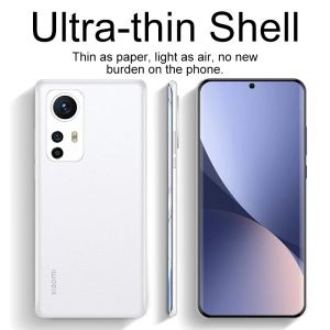 Xiaomi Mi 11 12 12S Pro 12x Civs 1S Matte Transparent Hard PPケースのRedmi K40 K50 Pro Poco F3カバーの0.3mmウルトラ薄いケース