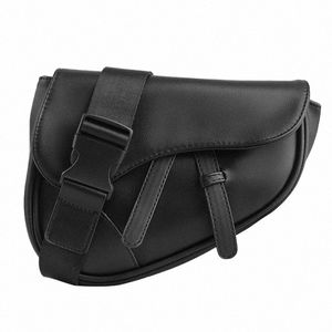 women Mini Bag Black Leather Handbag Men Shoulder Small Bag Fi Saddle Bag Menger Bags Male Handbags Casual Crossbody x0S6#