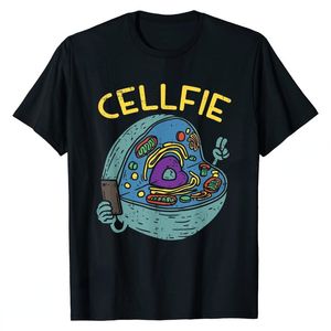 T-shirt da uomo Cell Funny Science Biology Teacher T-shirt Top T-shirt in cotone scontate Casual