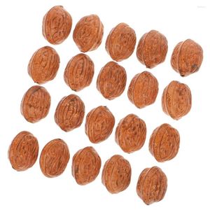 Party Decoration 50 PCS Artificial Walnut Kids 'Toys Nuts Dried Fruit Safe For Craft Faux Plastic Fake Home Children's