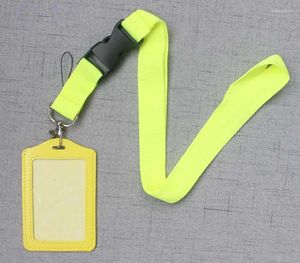 Chaveiros 10pcs Lanyards ID Badge Titular para Acessórios de Telefone Celular Correias de Pescoço Chaveiro Long Lanyard Business