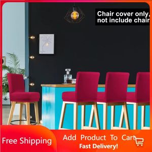 Chair Covers Bar Stool Counter Height Side Slipcover Burgundy 4 Cover Rapid Transit