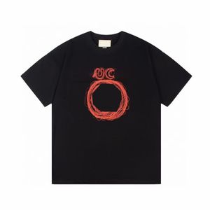 T-shirt firmata firmata: elegante girocollo, maniche corte, t-shirt alla moda bianche e nere, essenziali per tutti i sessi