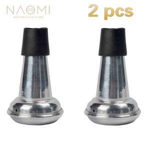 NAOMI Trumpet Mute 2 Pcs Lightweight Aluminum Mute Straight Practice Trumpet Mute For Trumpet Woodwind Instrument Accessories6048128